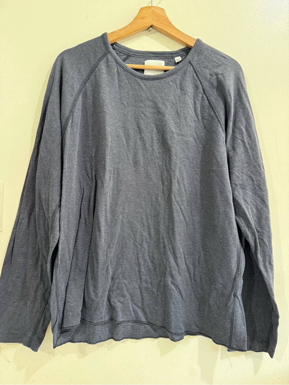 Billy Reid Men's Crewneck Sweater in Charcoal Blue